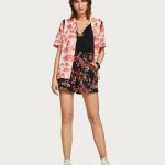 Printed Paperbag Shorts