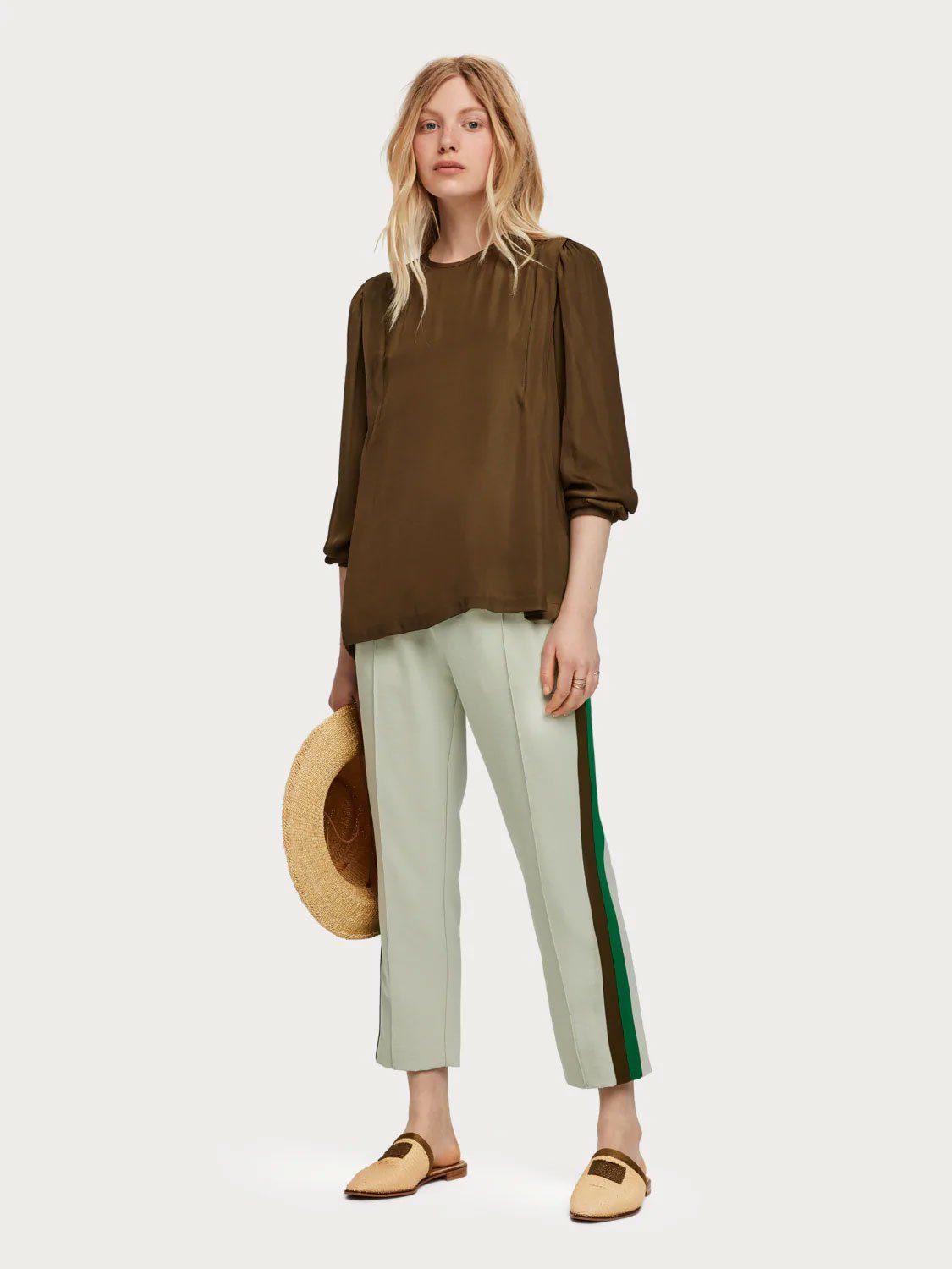 Pleated Shoulder Top