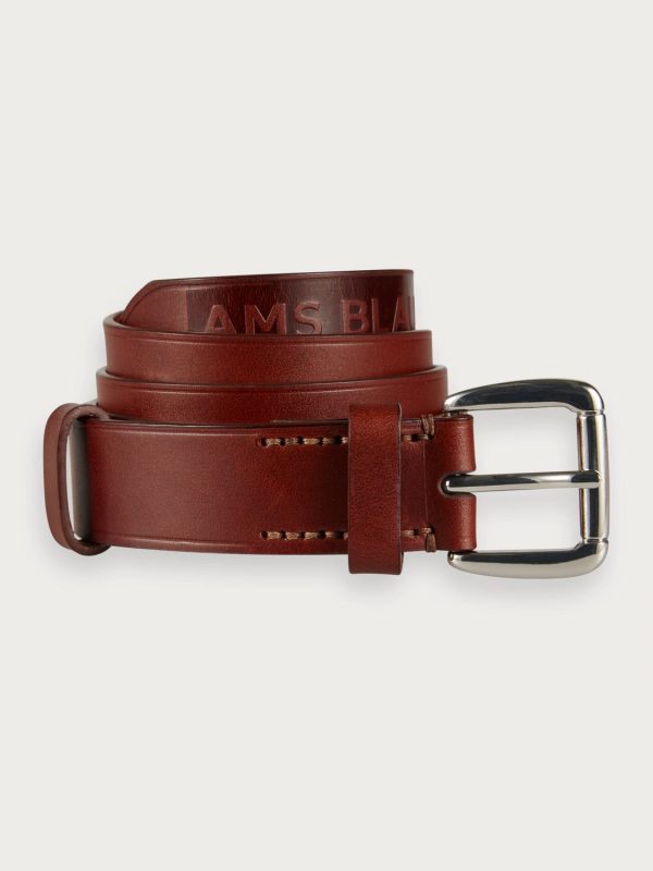 Embossed Logo Belt