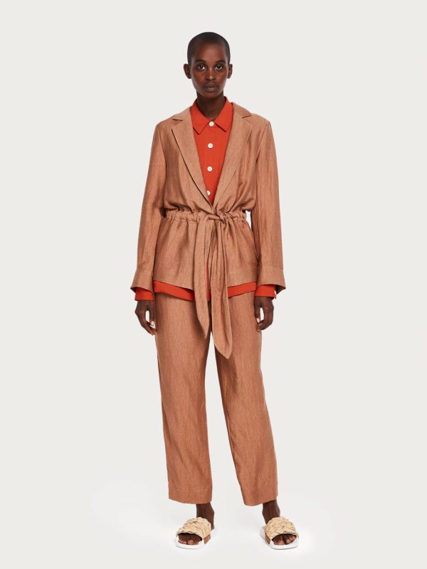 Tie Belt Blazer