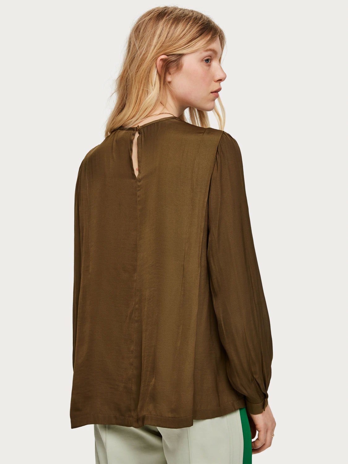 Pleated Shoulder Top