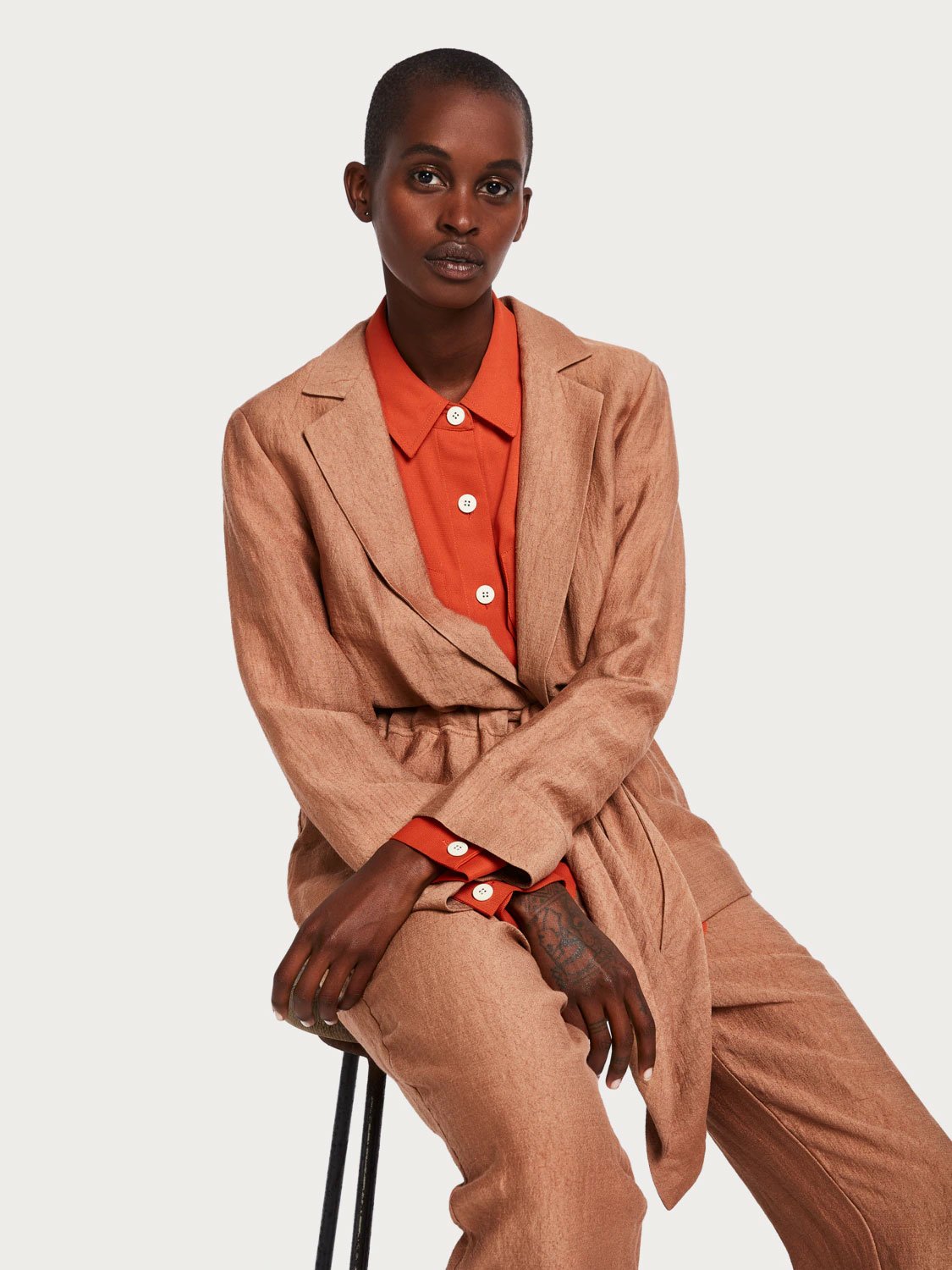 Tie Belt Blazer