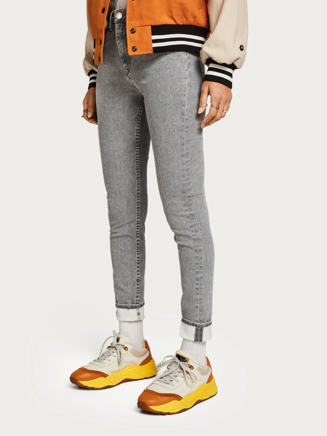 Haut - Marble Grey High rise skinny fit