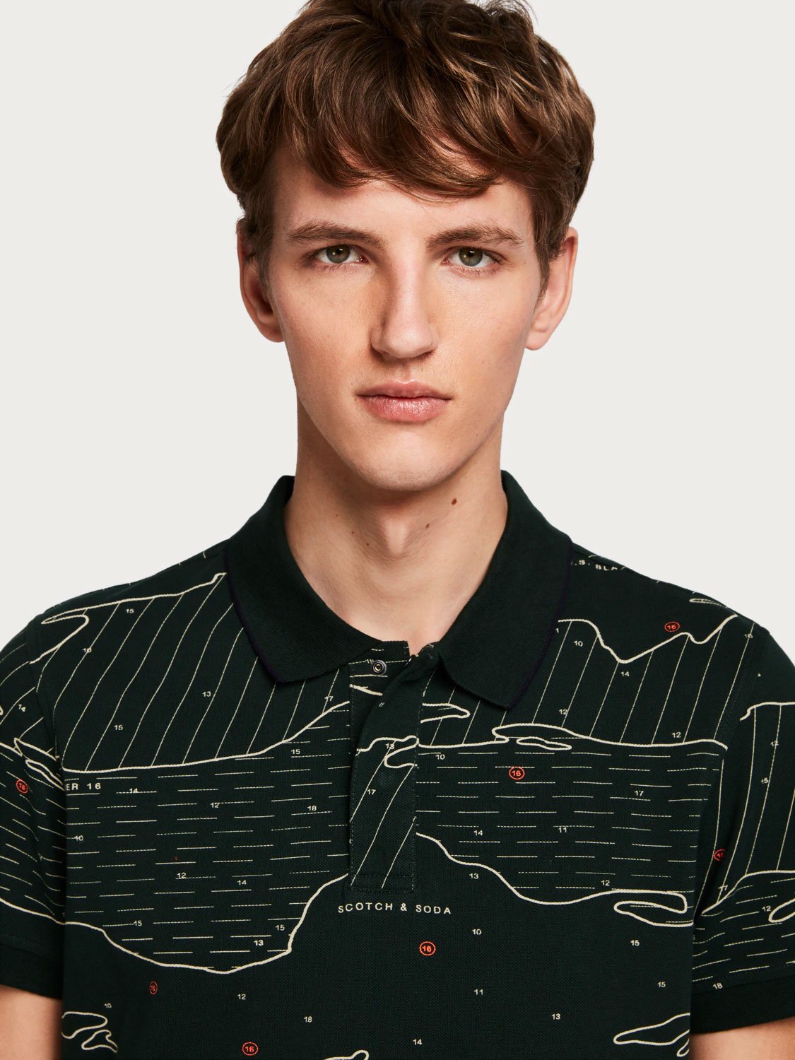 All-Over Printed Polo